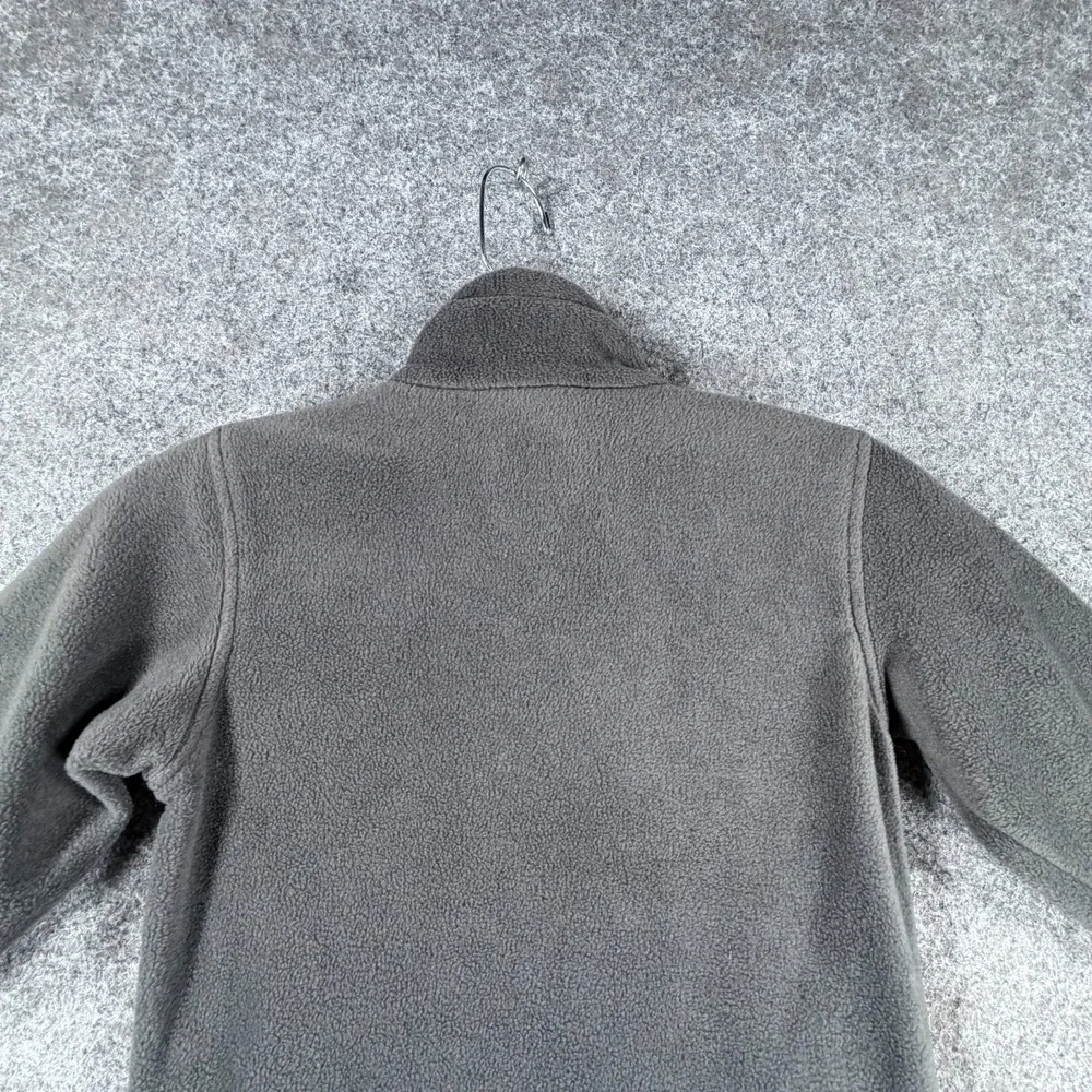 Columbia Steens Mountain II Fleece Jacket Boy's XS Gray Black Lightweight Zip Up